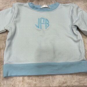 Blue Checkered Crewneck sweatshirt